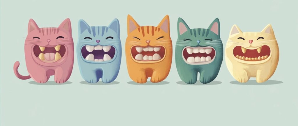 dents de lait chat