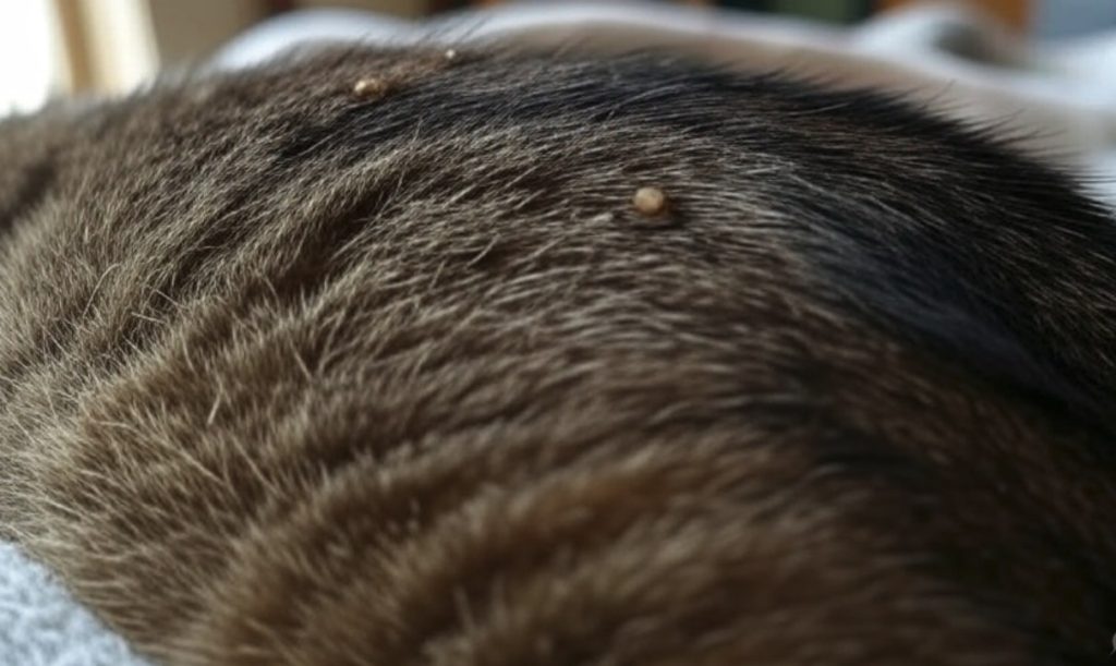œuf de puce chat