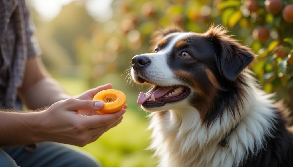 donner des abricots à un chien