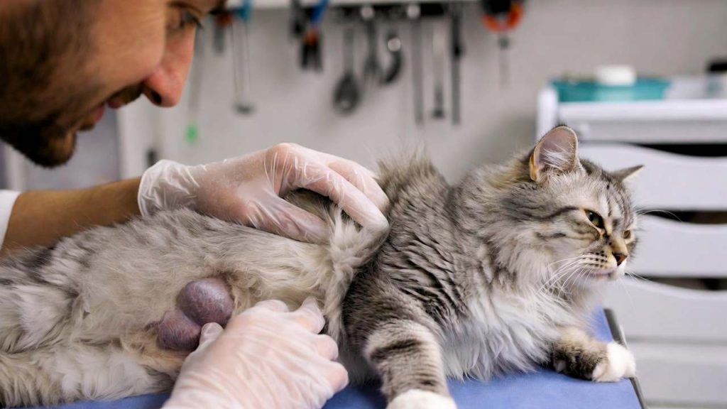 Examen vétérinaire tumeur chat