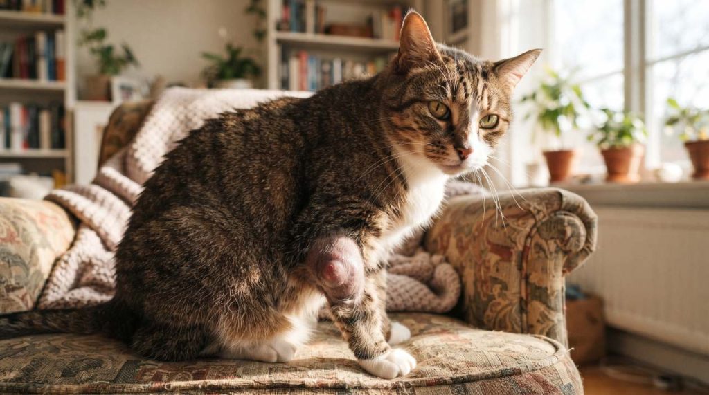 Fibrosarcome sur patte de chat